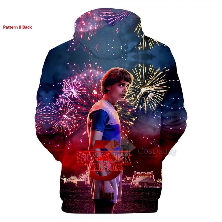 Stranger Things Hoodie Sweatshirts 3D Printed Jacket For Adult Kids